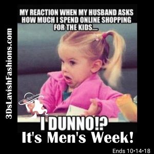 4 Days Left to Shop during Men's Week